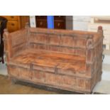 LARGE & HEAVY RUSTIC STYLE SETTLE