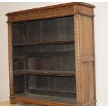 OAK OPEN BOOKCASE