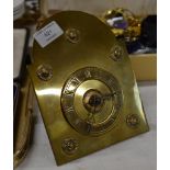 ARTS & CRAFTS STYLE BRASS CLOCK FACE