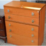 TEAK 5 DRAWER CHEST