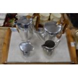 5 PIECE PICQUOT WARE TEA SERVICE