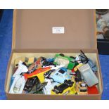 BOX WITH VARIOUS MODEL VEHICLES