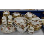 QUANTITY ROYAL ALBERT OLD COUNTRY ROSE TEA & DINNER WARE