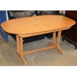 ERCOL LIGHT OAK DINING TABLE