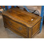 WOODEN BLANKET BOX