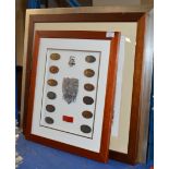 FRAMED REPRODUCTION RAILWAY PLAQUE DISPLAY & 2 OTHER PICTURES