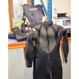 WET SUIT, GUL LIFE JACKET & PAIR OF TYPHOON TITANIUM BOOTS