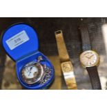 MODERN POCKET WATCH, CONSUL GENTS WRIST WATCH & ROTARY LADIES WRIST WATCH