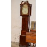 7FT VICTORIAN MAHOGANY CASED GRANDFATHER CLOCK