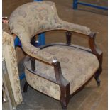 VICTORIAN MAHOGANY TUB CHAIR