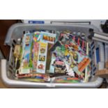 BOX WITH VARIOUS MODERN COMIC BOOKS