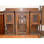 WALNUT DISPLAY CABINET