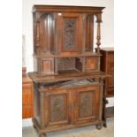 VICTORIAN MAHOGANY COURT CUPBOARD