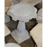 OCTAGONAL GARDEN BIRD BATH