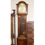 REPRODUCTION MAHOGANY LONGCASE CLOCK