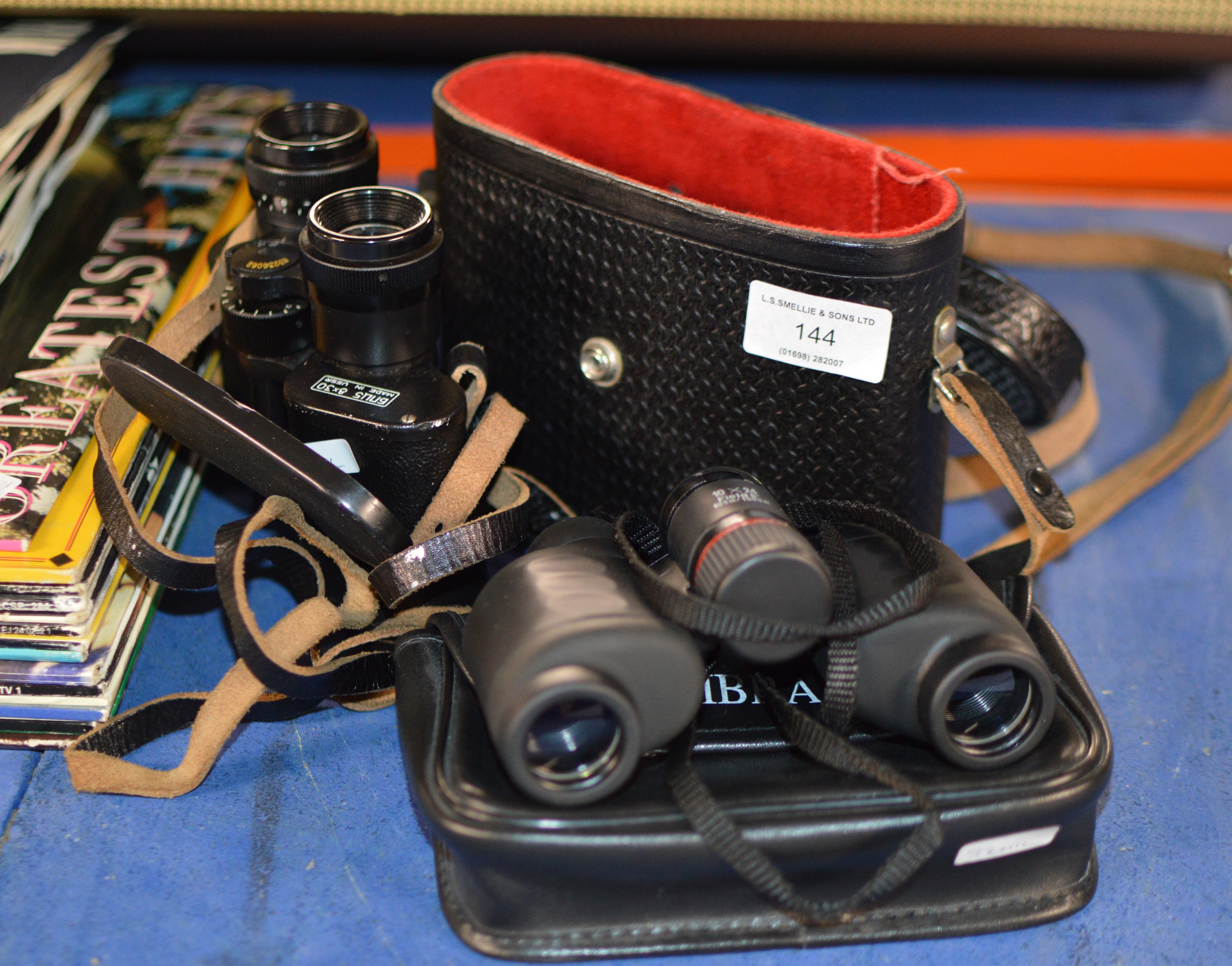 2 CASED PAIRS OF BINOCULARS