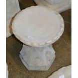 CIRCULAR GARDEN BIRD BATH