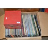 BOX WITH QUANTITY LP & SINGLE RECORDS