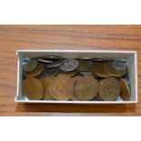 BOX WITH QUANTITY OLD COINAGE