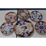 6 VARIOUS JAPANESE IMARI PLATES