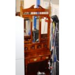 REPRODUCTION MAHOGANY STAINED HALLSTAND