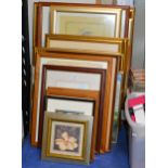 QUANTITY FRAMED PICTURES