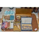 TRAY WITH ASSORTED COSTUME JEWELLERY