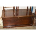 MAHOGANY STAINED BLANKET BOX