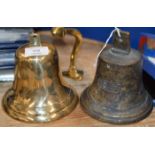 BRASS FINISHED BELL & OLD BELL DATED 1827