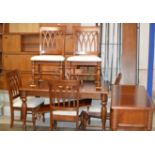MODERN DINING TABLE WITH MATCHING SIDEBOARD & 6 CHAIRS