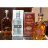 JURA 10 YEAR OLD SINGLE MALT WHISKY WITH BOX - 70CL, 40% VOL & CARDHU 12 YEAR OLD SINGLE MALT WHISKY