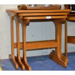 NEST OF 3 TEAK TABLES