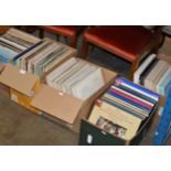 5 BOXES WITH QUANTITY LP RECORDS