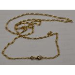 9 CARAT GOLD CHAIN - APPROXIMATE WEIGHT = 4.3 GRAMS