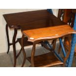 2 MAHOGANY OCCASIONAL TABLES