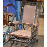 AMERICAN STYLE WOODEN ROCKING CHAIR
