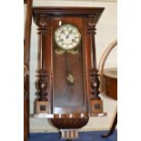 VICTORIAN MAHOGANY CASED WALL CLOCK