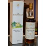 THE MACALLAN 12 YEAR OLD SINGLE HIGHLAND MALT WHISKY WITH BOX - 1 LITRE, 43% VOL