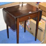 MAHOGANY DROP LEAF TABLE