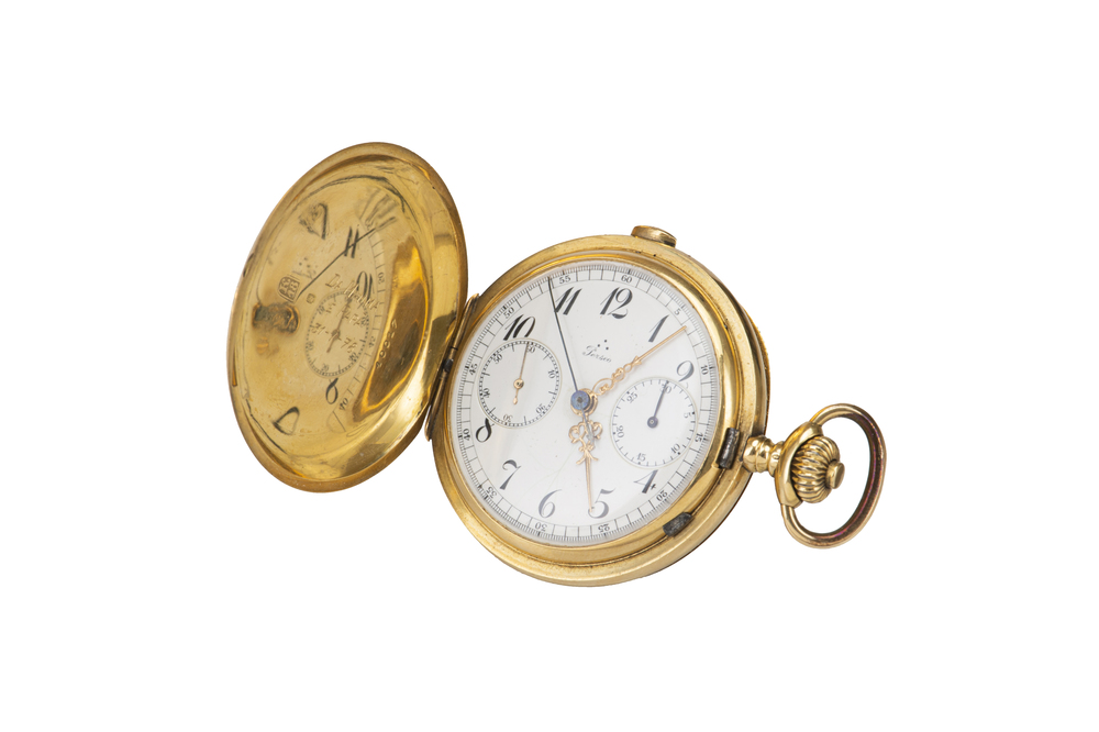 Perseo. Orologio da tasca in oro giallo 18K