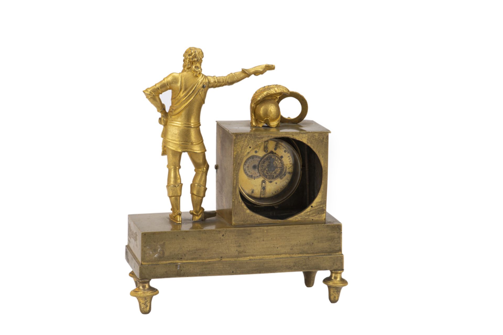 Orologio da appoggio francese in bronzo dorato al mercurio - Image 2 of 3