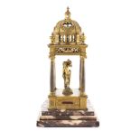 Modello di tempio in bronzo dorato