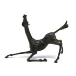 Scultura raffigurante cavallo in bronzo