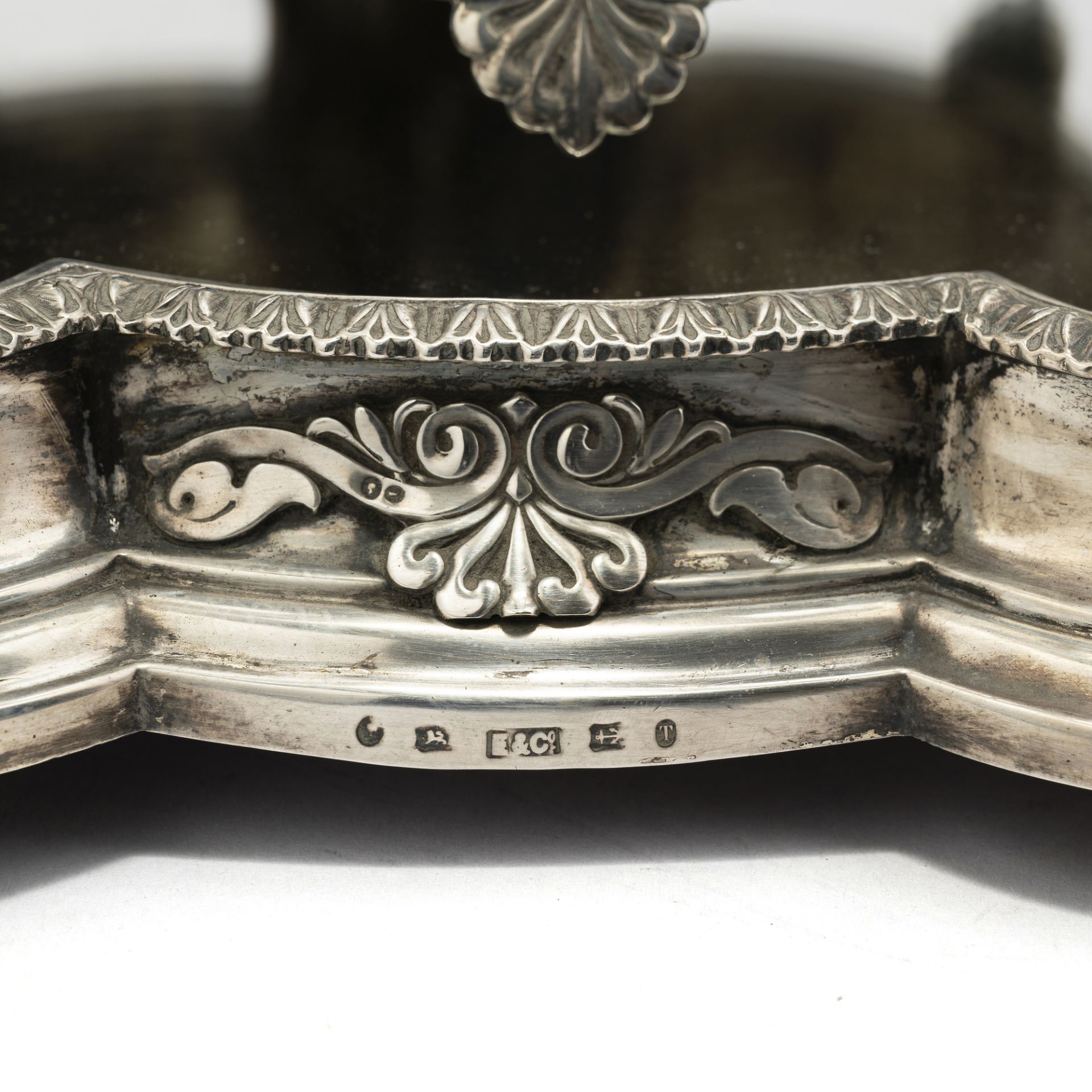 Centro tavola con epergne in argento - Image 4 of 4