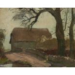 ALICK RIDDELL STURROCK R.S.A. (SCOTTISH 1885-1953) THE THATCHED BARN