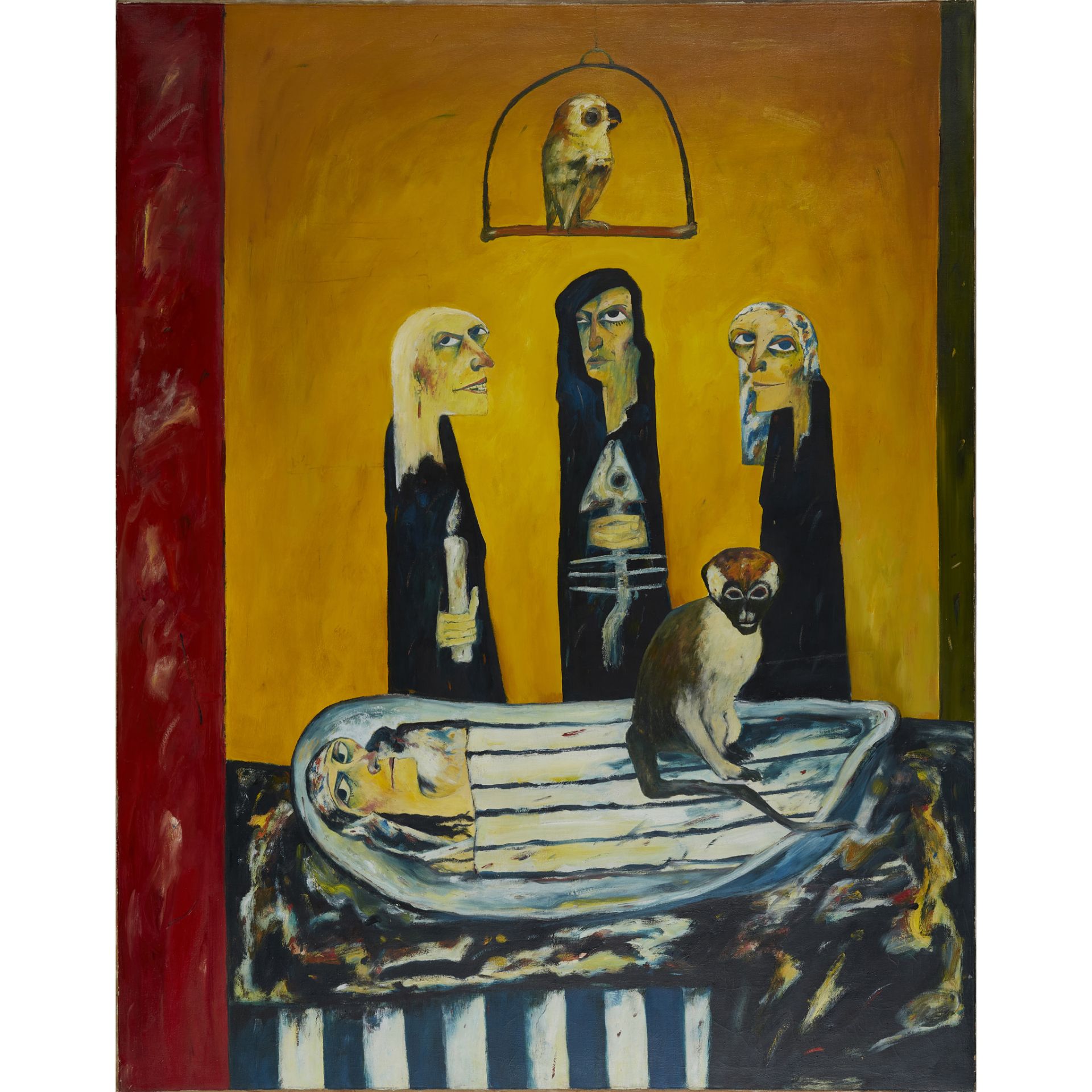 § ◆ JOHN BELLANY C.B.E., R.A. (SCOTTISH 1942-2013) ALLEGORY - A CELTIC PHANTASMAGORIA (TRIPTYCH) - Image 2 of 7