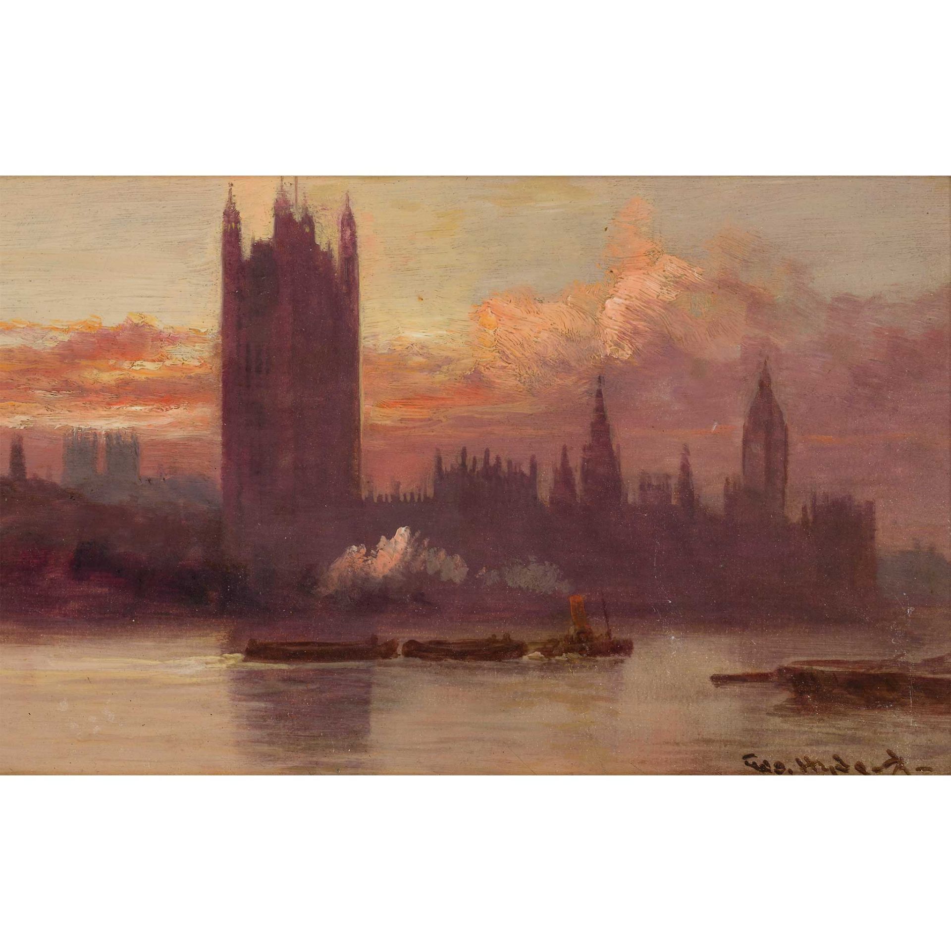 GEORGE HYDE POWNALL (AUSTRALIAN 1876-1932) WESTMINSTER FROM LAMBETH