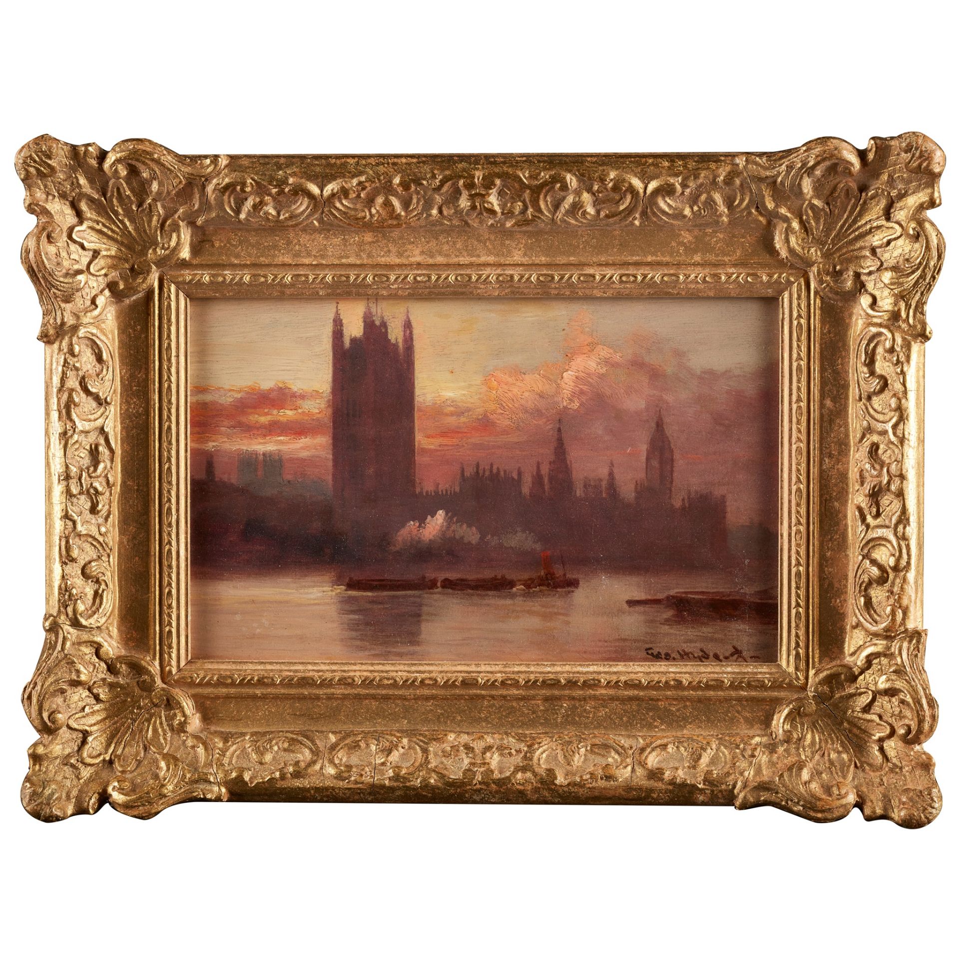 GEORGE HYDE POWNALL (AUSTRALIAN 1876-1932) WESTMINSTER FROM LAMBETH - Image 2 of 2