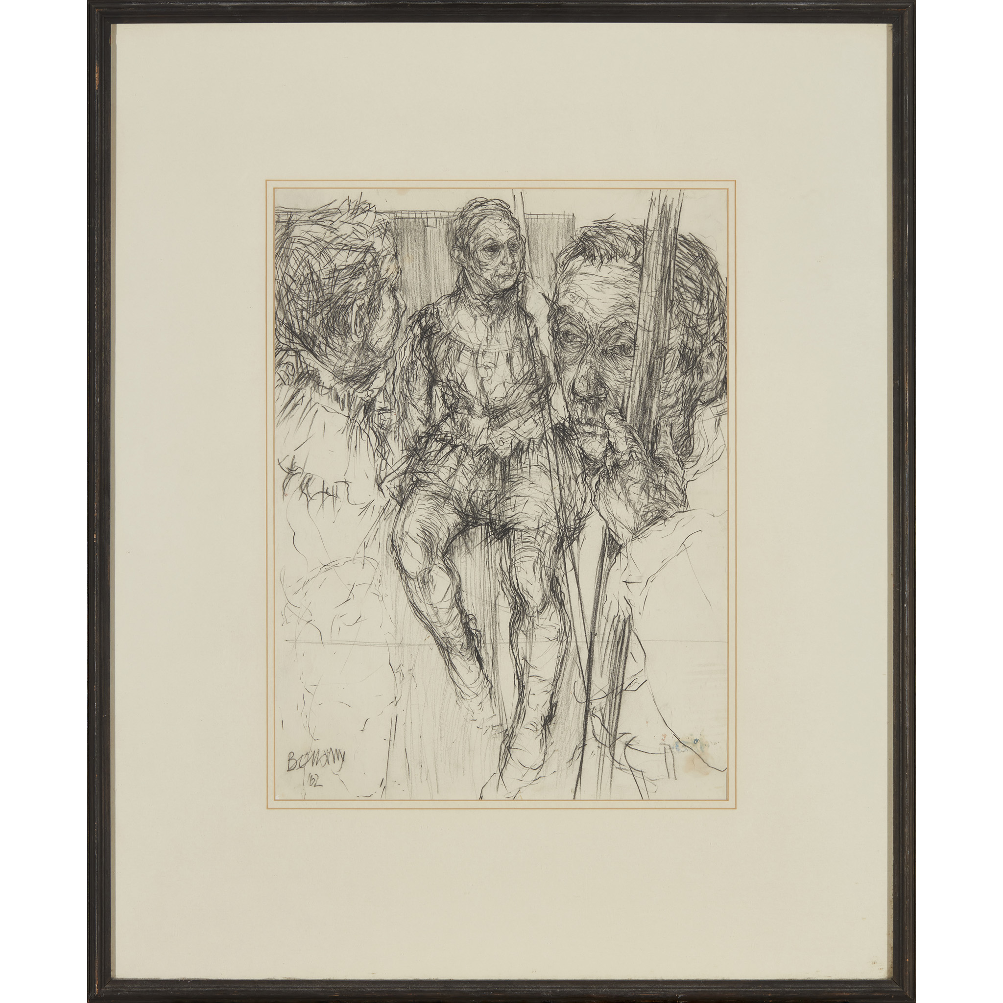 § JOHN BELLANY C.B.E., R.A. (SCOTTISH 1942-2013) FIGURE STUDIES - 1962 - Image 2 of 3