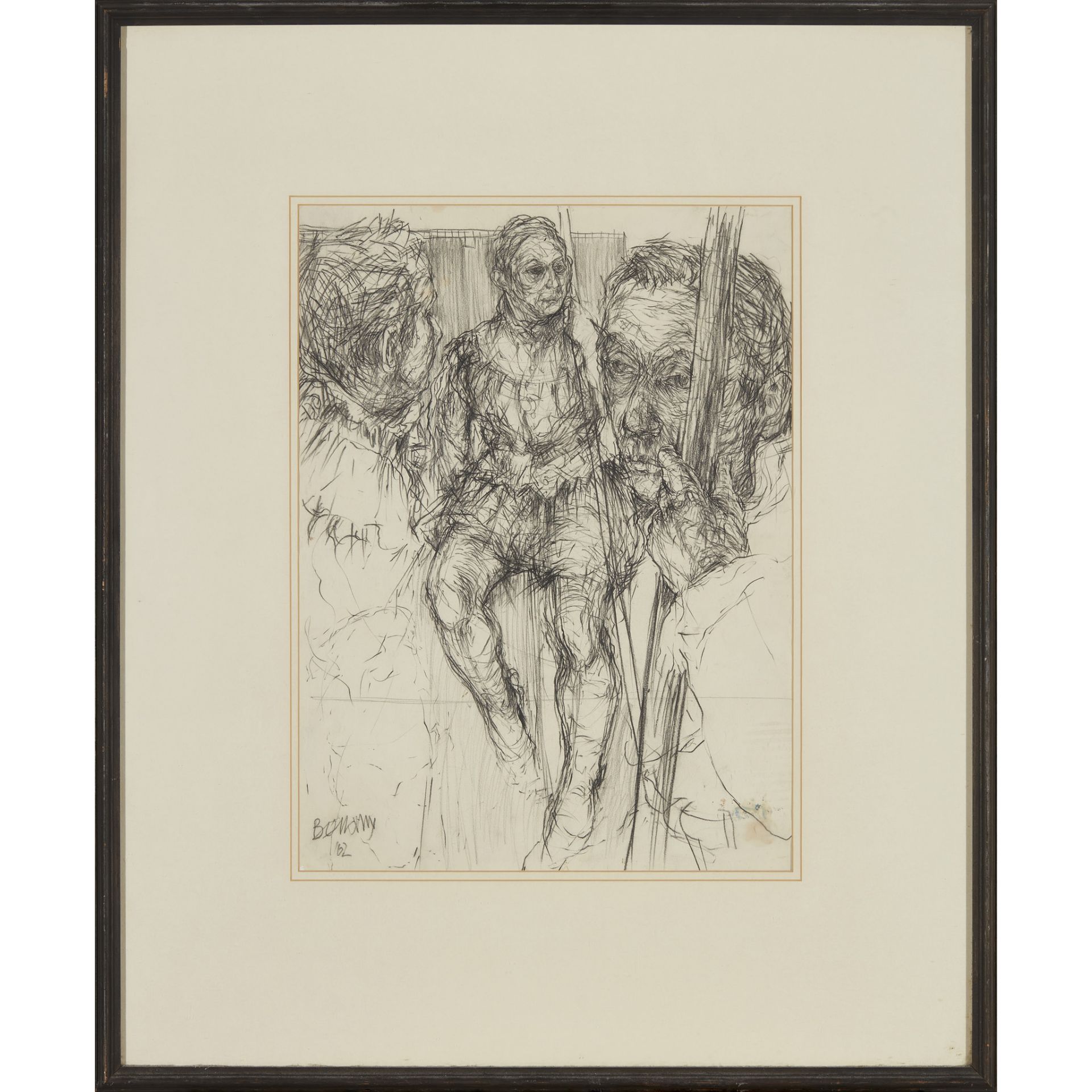 § JOHN BELLANY C.B.E., R.A. (SCOTTISH 1942-2013) FIGURE STUDIES - 1962 - Image 2 of 3